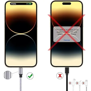 TAKAGI Lightning Cable 3PACK 6FT for iPhone Fast Charging