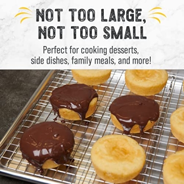 Versatile Checkered Chef Cooling Rack Set - 10" x 15" Stainless Steel