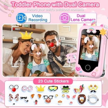 Kids Smartphone Toy for Girls with Touchscreen Games