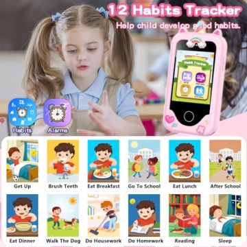 Kids Smartphone Toy for Girls with Touchscreen Games