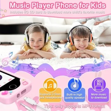Kids Smartphone Toy for Girls with Touchscreen Games