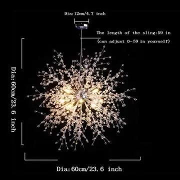 GDNS Firework Crystal Chandeliers for Modern Homes