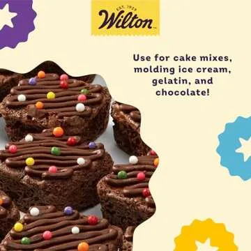 Wilton Bite-Size Brownie Squares Silicone Mold, 24-Cavity