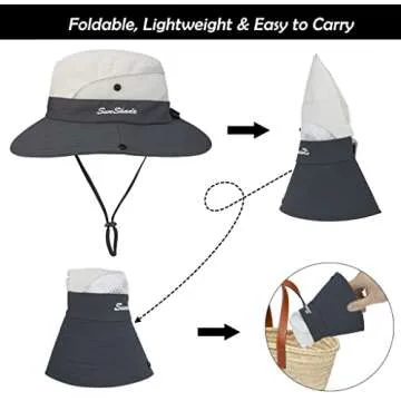 Stylish Women's UV-Protection Sun Hat for Outdoor Fun
