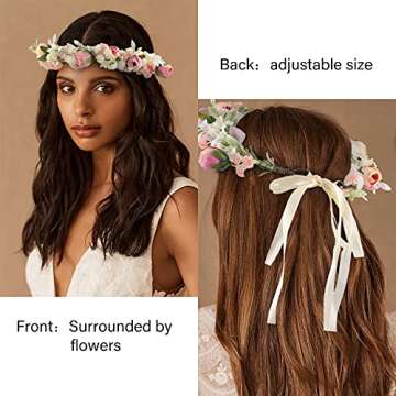 VELSCRUN Flower Headbands - Beautiful Flower Crowns for All Occasions