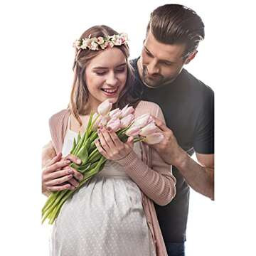 VELSCRUN Flower Crown for Weddings, Photoshoots & More