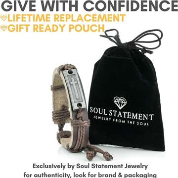 Men's Cross Leather Bracelet - Stylish & Durable Accessory