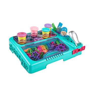 Play-Doh Set On The Go Imagine and Store Studio, with 30 Tools and 10 Cans of Modeling Compound, Travel Toys for 3 Year Old Girls and Boys and Up, Non-Toxic