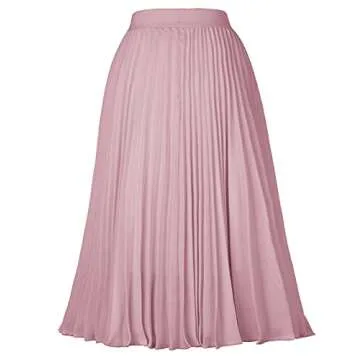 GRACE KARIN Womens Stylish Stretchy A Line Long Maxi Chiffon Skirt