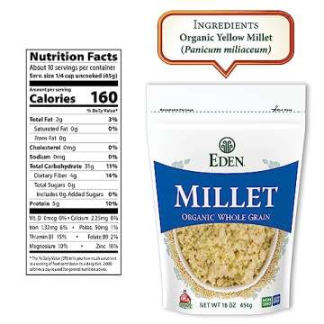 Eden Organic Millet 16 oz - Nutritious Gluten-Free Grain
