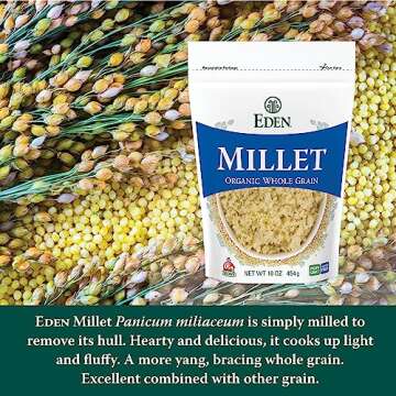 Eden Organic Millet 16 oz - Nutritious Gluten-Free Grain
