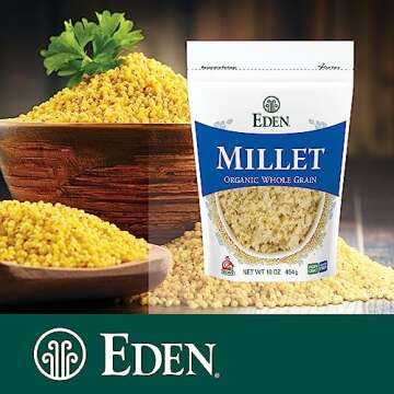 Eden Organic Millet 16 oz - Nutritious Gluten-Free Grain