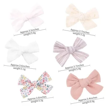24 PCS Baby Girl Bows Hair Clips Fully Lined Hair Barrettes Non Slip Hair Clips for Toddlers Kids Teens Girls Hair Accessories