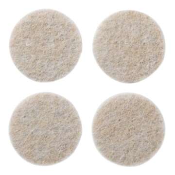 Scotch Felt Pads 32 PCS Beige, Felt Furniture Pads for Protecting Hardwood Floors, 1" Round, Easy-to-apply, Self-Stick design, Reliable protection from nicks, dents and scratches (SP802-NA)