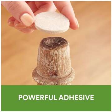 Scotch Felt Pads 32 PCS Beige, Felt Furniture Pads for Protecting Hardwood Floors, 1" Round, Easy-to-apply, Self-Stick design, Reliable protection from nicks, dents and scratches (SP802-NA)