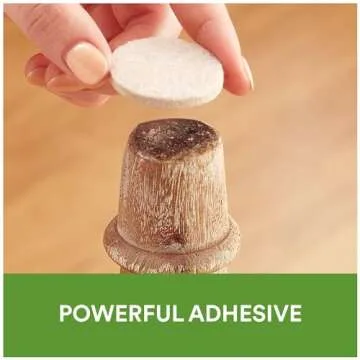 Scotch Felt Pads 32 PCS Beige, Felt Furniture Pads for Protecting Hardwood Floors, 1" Round, Easy-to-apply, Self-Stick design, Reliable protection from nicks, dents and scratches (SP802-NA)