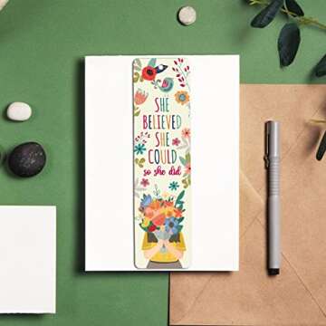 GOLEEX Motivational Bookmarks with Uplifting Quotes for All Readers