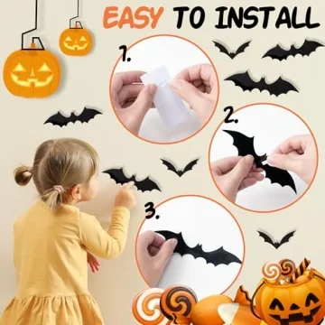 Halloween Decorations Indoor Set - 60 Pcs Spooky