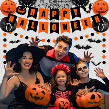 Halloween Decorations Indoor Set - 60 Pcs Spooky