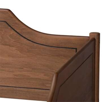 BOWERY HILL Walnut Brown Finished Twin Daybed for Home