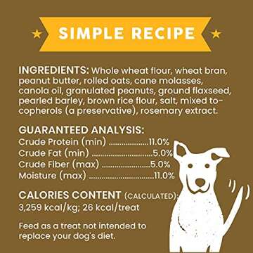 Crunchy Peanut Butter Dog Treats - Cloud Star 16 oz Box