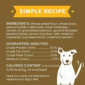 Crunchy Peanut Butter Dog Treats - Cloud Star 16 oz Box