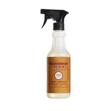 MRS. MEYER'S CLEAN DAY Variety, 1 Mrs. Meyer's Room Freshener, 8 OZ, 1 Mrs. Meyer's Liquid Dish Soap, 16 OZ, 1 Liquid Hand Soap,12.5 OZ, 1 Multi-Surface Cleaner 16 OZ, 1 CT (Apple Cider)