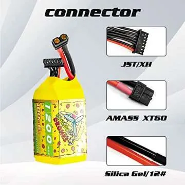 CNHL 1200mAh 6S Lipo Battery for FPV Drone and RC Racing - 2 Packs