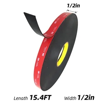 3M Heavy Duty Double Sided Tape 15.4FT for Home Decor