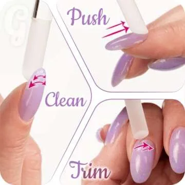 GLADZY Glass Cuticle Pusher Tool - Professional Nail Care Tool