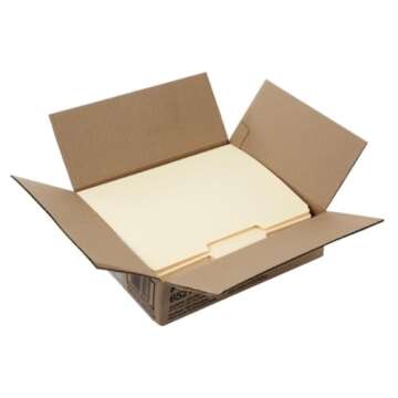Pendaflex File Folders, Letter Size, 8-1/2" x 11", Classic Manila, 1/3-Cut Tabs in Left, Right, Center Positions, 100 Per Box (65213)