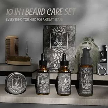DOVICH 10 In 1 Beard Kit - Ultimate Grooming Gift for Men
