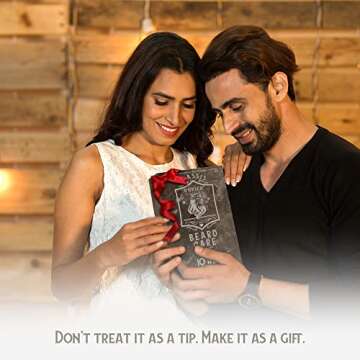 DOVICH 10 In 1 Beard Kit for Men, Gifts for Men, Beard Growth Kit, Beard Grooming Oil Leave-in Conditioner, Beard scissors, Beard Shampoo, Beard Balm, Beard Brush