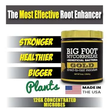 Big Foot Gold Mycorrhizal Fungi - 127 x More Concentrated Than Competition- 950 Million CFU/gram Bac...