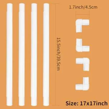 Hand U Journey Universal Clip Frame 17"x17" for Embroidery & Crafts