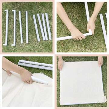 Hand U Journey Clip Frame for Embroidery & Quilting