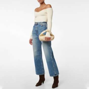 VogueVent Women's Square Toe Kitten Heel Cowboy Boots Fashion Embroidered Pull On Wide Calf Cowgirl Boots Fall Winter Dressy Chunky Heel Western Boots for Women Dark Brown Size 7.5