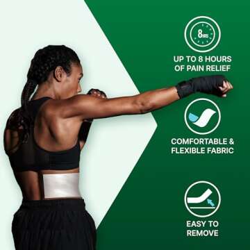 Biofreeze Pain Relief Patches, Knee & Lower Back Pain Relief Patch, Sore Muscle Relief, Neck Pain Relief, Shoulder Pain Relief, Pharmacist Recommended, FSA Eligible, 5 Biofreeze Menthol Patches