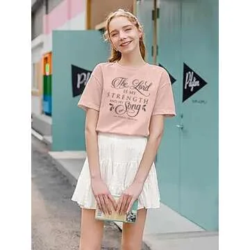 The Lord is My Strength T-Shirt for Women - Casual Tee