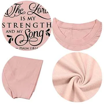 The Lord is My Strength T-Shirt for Women - Casual Tee