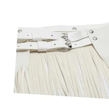 KKmeter Adjustable Fringe Tassel Skirt for Women