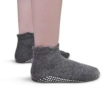 Tphon Non Slip Toddler Socks 12 Pairs Infant Baby Kids Grip Socks for Boy Girls Anti Skid Ankle Socks for 1-3 Year Children