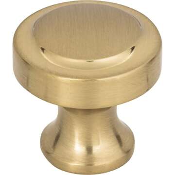 Warm Brass Cabinet Knob for Home | Atlas A300-WB