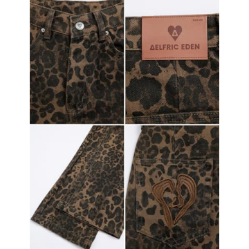 Leopard Print Jeans for Women - Aelfric Eden Chic Style