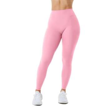 Unthewe High Waisted Butt Lifting Workout Gym Leggings for Women Buttery Soft Athletic Yoga Pants(U810-Pink-S)