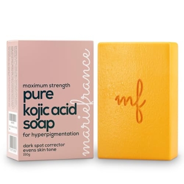Pure Kojic Acid Soap for Hyperpigmentation, Dark Spots & Skin Brightening with Papaya Extract, Vitam...
