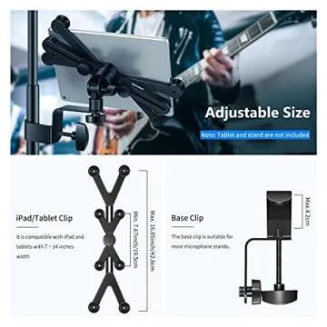 Neewer Adjustable Tablet Holder - 360 Swivel & Durable Design