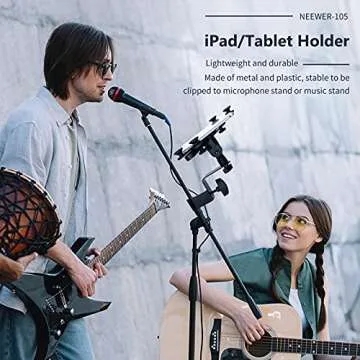 Neewer Adjustable Tablet Holder - 360 Swivel & Durable Design