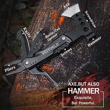 VEITORLD Compact Multitool Hatchet for Men, Gift Idea