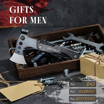 VEITORLD Compact Multitool Hatchet for Men, Gift Idea